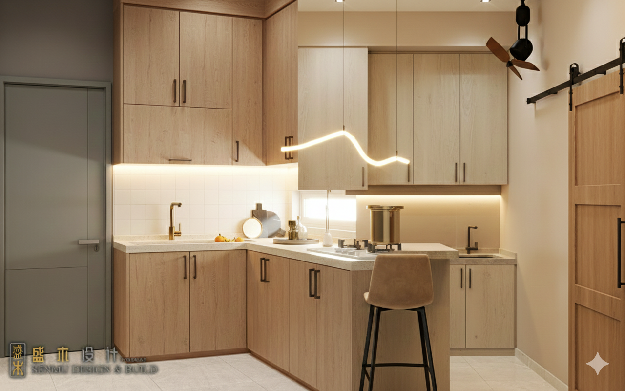 Top Residential Design Trends: Why Warm Wood Kitchens are Dominating [ Malaysia Johor Bahru JB] Homes